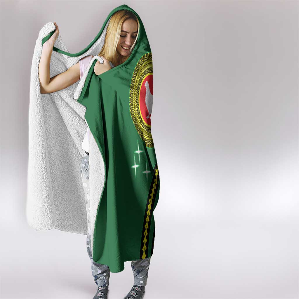 Manua Islands Polynesian Style Hooded Blanket