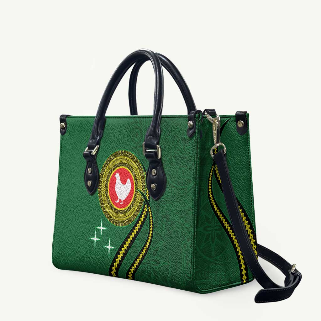 Manua Islands Polynesian Style Leather Bag - Polynesian Pride