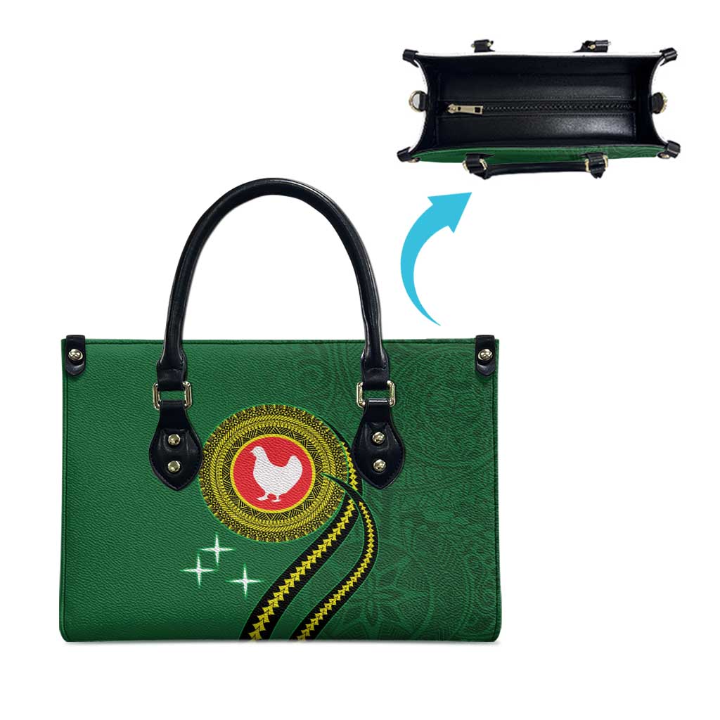 Manua Islands Polynesian Style Leather Bag - Polynesian Pride