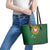 Manua Islands Polynesian Style Leather Tote Bag