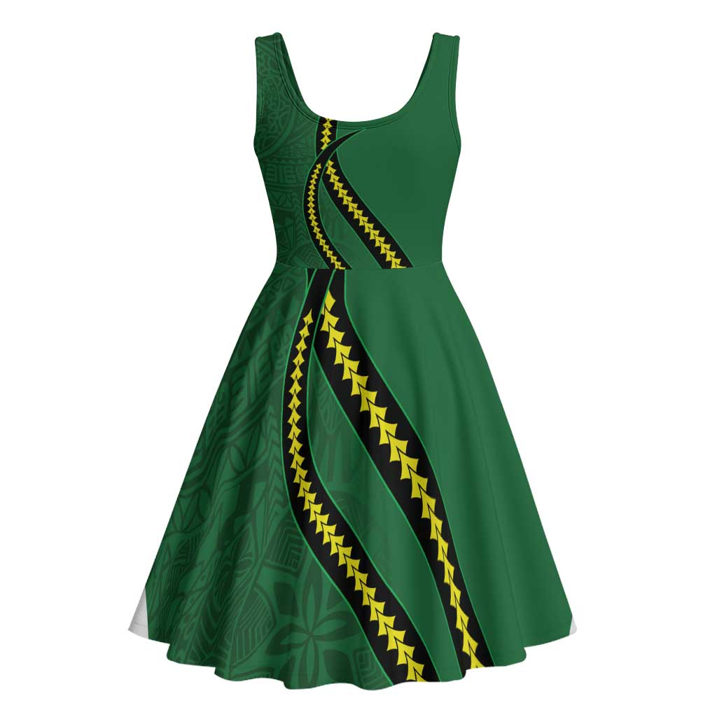 Manua Islands Polynesian Style Midi Dress - Polynesian Pride