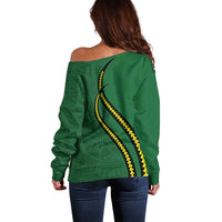 Manua Islands Polynesian Style Off Shoulder Sweater