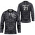 Custom New Zealand Taiaha Maori Hockey Jersey Minimalist Silver Fern All Black - Polynesian Pride