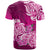 Polynesian T Shirt Pacific Flower Mix Floral Tribal Tattoo Pink Vibe LT9 - Polynesian Pride