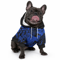 Aloha Hawaii Pet Hoodie Hammerhead Shark Tattoo Polynesian Summer - Blue LT9 - Polynesian Pride