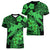 Aloha Hawaii Women V Neck T Shirt Hammerhead Shark Tattoo Polynesian Summer - Green LT9 - Polynesian Pride