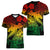Aloha Hawaii Women V Neck T Shirt Hammerhead Shark Tattoo Polynesian Summer - Reggae LT9 - Polynesian Pride