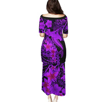 Aloha Hawaii Puletasi Hammerhead Shark Tattoo Polynesian Summer - Violet LT9 - Polynesian Pride