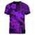 Aloha Hawaii Women V Neck T Shirt Hammerhead Shark Tattoo Polynesian Summer - Violet LT9 - Polynesian Pride