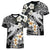 Aloha Hawaii Women V Neck T Shirt Hammerhead Shark Tattoo Polynesian Summer - White LT9 - Polynesian Pride