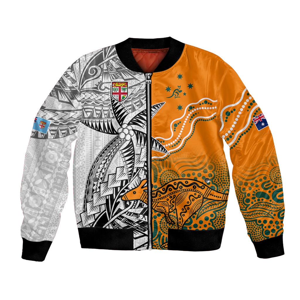 personalised-fiji-australia-rugby-bomber-jacket-world-cup-2023-polynesia-tapa-mixed-indigenous-aboriginal