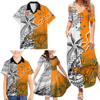Personalised Fiji Australia Rugby Family Matching Summer Maxi Dress and Hawaiian Shirt World Cup 2023 Polynesia Tapa Mixed Indigenous Aboriginal LT9 - Polynesian Pride