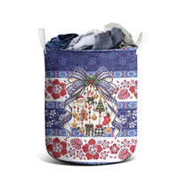 Samoa Tribal Christmas Bow Laundry Basket Ia Manuia lava le Kerisimasi LT9 - Polynesian Pride