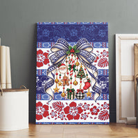 Samoa Tribal Christmas Bow Canvas Wall Art Ia Manuia lava le Kerisimasi LT9 - Polynesian Pride