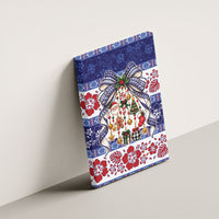 Samoa Tribal Christmas Bow Canvas Wall Art Ia Manuia lava le Kerisimasi LT9 - Polynesian Pride