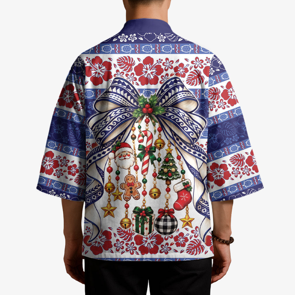 Samoa Tribal Christmas Bow Kimono Ia Manuia lava le Kerisimasi LT9 - Polynesian Pride