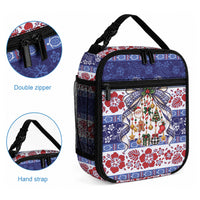 Samoa Tribal Christmas Bow Lunch Bag Ia Manuia lava le Kerisimasi LT9 - Polynesian Pride