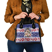 Samoa Tribal Christmas Bow Shoulder Handbag Ia Manuia lava le Kerisimasi LT9 - Polynesian Pride