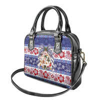 Samoa Tribal Christmas Bow Shoulder Handbag Ia Manuia lava le Kerisimasi LT9 - Polynesian Pride