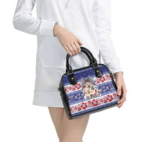 Samoa Tribal Christmas Bow Shoulder Handbag Ia Manuia lava le Kerisimasi LT9 - Polynesian Pride