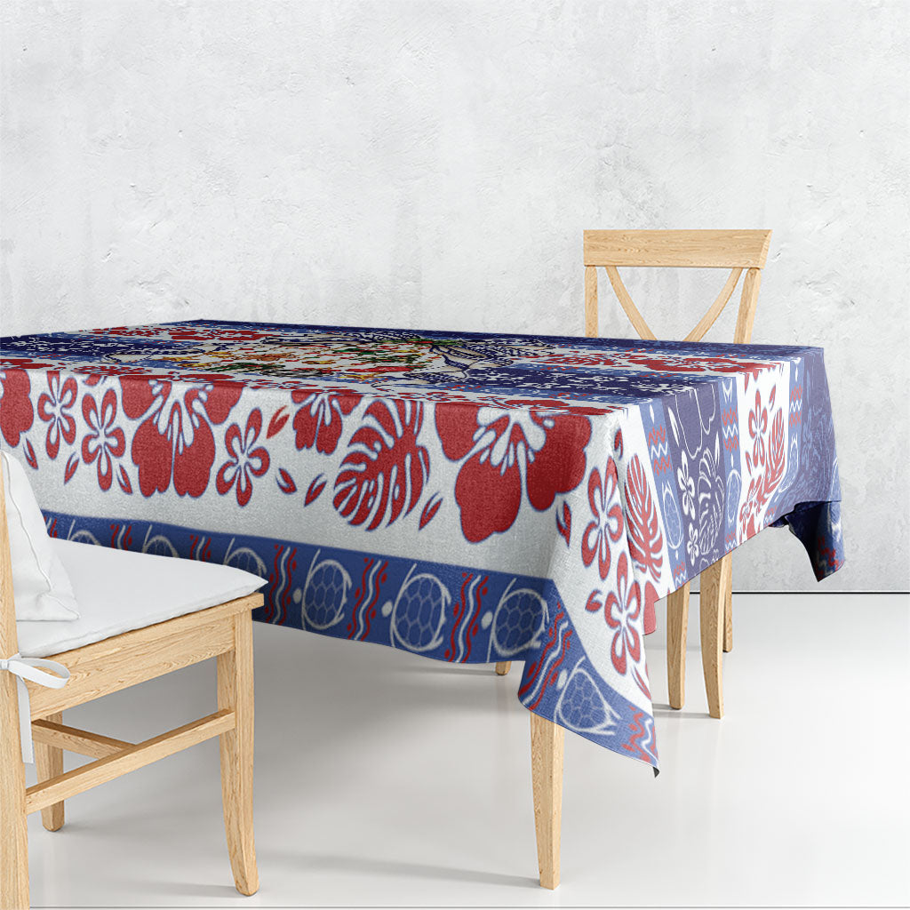 Samoa Tribal Christmas Bow Tablecloth Ia Manuia lava le Kerisimasi LT9 - Polynesian Pride