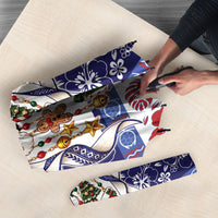 Samoa Tribal Christmas Bow Umbrella Ia Manuia lava le Kerisimasi LT9 - Polynesian Pride