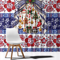 Samoa Tribal Christmas Bow Window Curtain Ia Manuia lava le Kerisimasi LT9 - Polynesian Pride