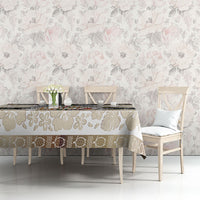 Tonga Ngatu Christmas Bow Tablecloth Kilisimasi Fiefia Gold Style LT9 - Polynesian Pride