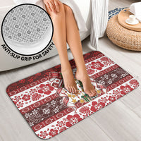 Tonga Ngatu Christmas Bow Bathroom Set Kilisimasi Fiefia Red Style LT9 - Polynesian Pride