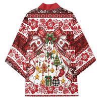 Tonga Ngatu Christmas Bow Kimono Kilisimasi Fiefia Red Style LT9 - Polynesian Pride