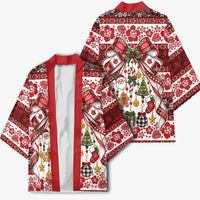 Tonga Ngatu Christmas Bow Kimono Kilisimasi Fiefia Red Style LT9 - Polynesian Pride
