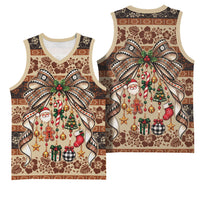 Fiji Masi Christmas Bow Basketball Jersey Marau na Kerisimasi LT9 - Polynesian Pride