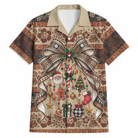 Fiji Masi Christmas Bow Hawaiian Shirt Marau na Kerisimasi LT9 Red - Polynesian Pride