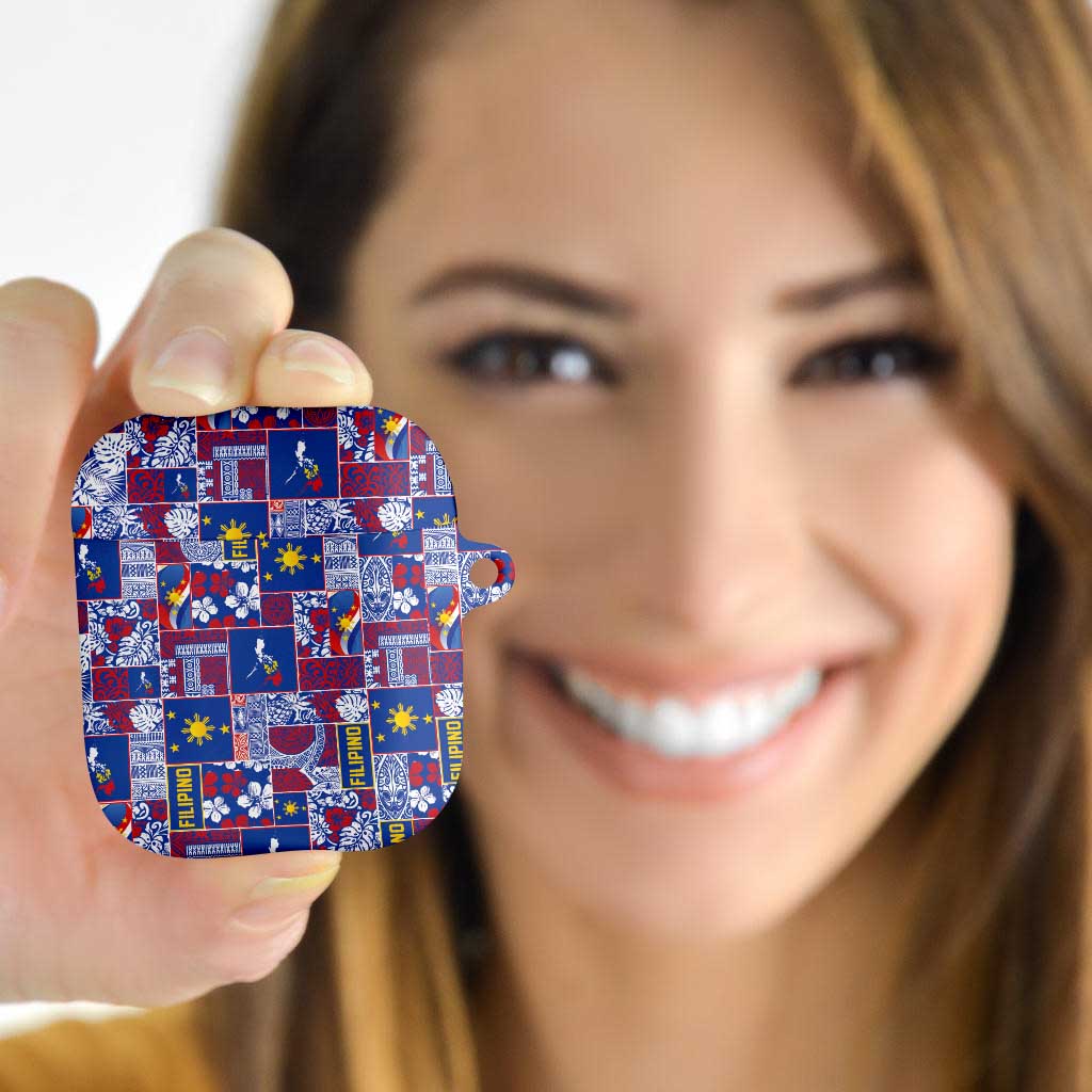 Filipino Maligayang Pasko AirPods Case Pacific Patchwork Xmas Vibes - Polynesian Pride