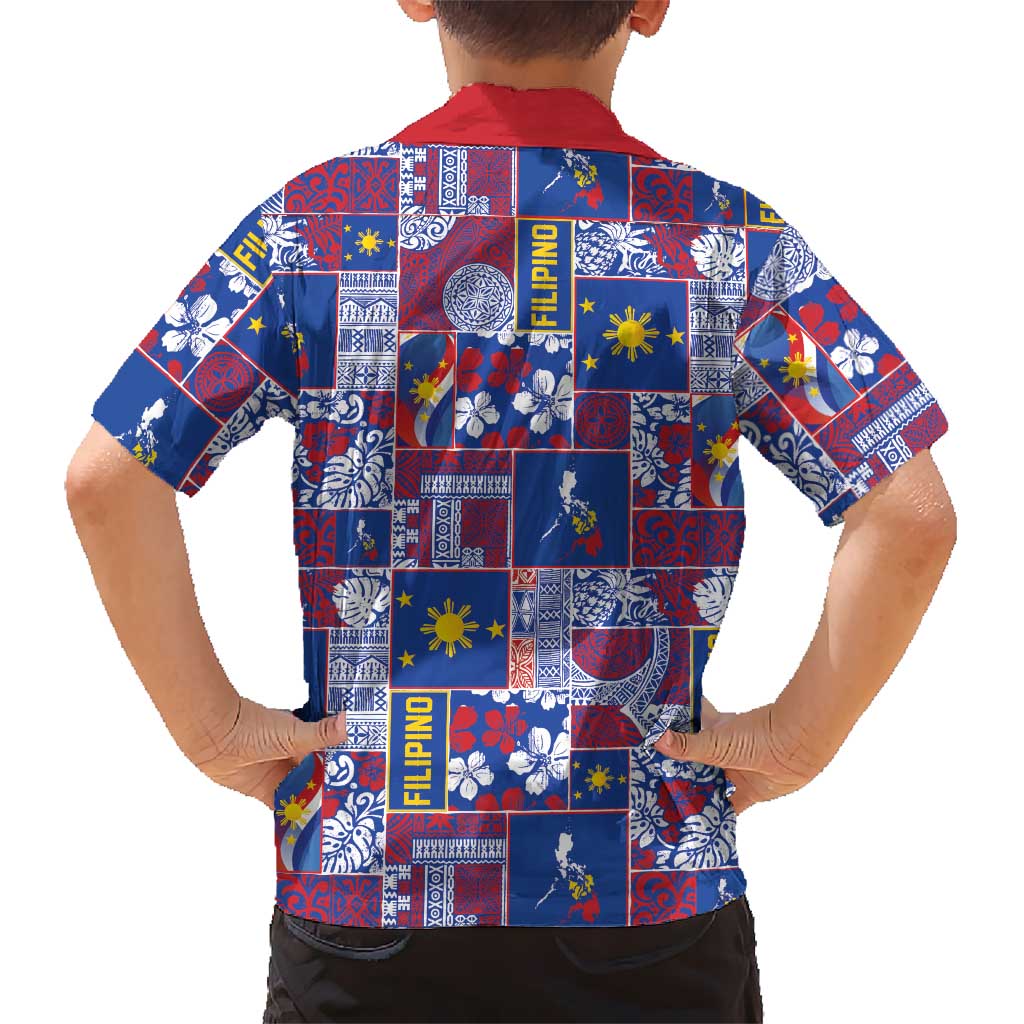 Filipino Maligayang Pasko Family Matching Mermaid Dress and Hawaiian Shirt Pacific Patchwork Xmas Vibes LT9 - Polynesian Pride