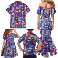 Filipino Maligayang Pasko Family Matching Mermaid Dress and Hawaiian Shirt Pacific Patchwork Xmas Vibes LT9 - Polynesian Pride