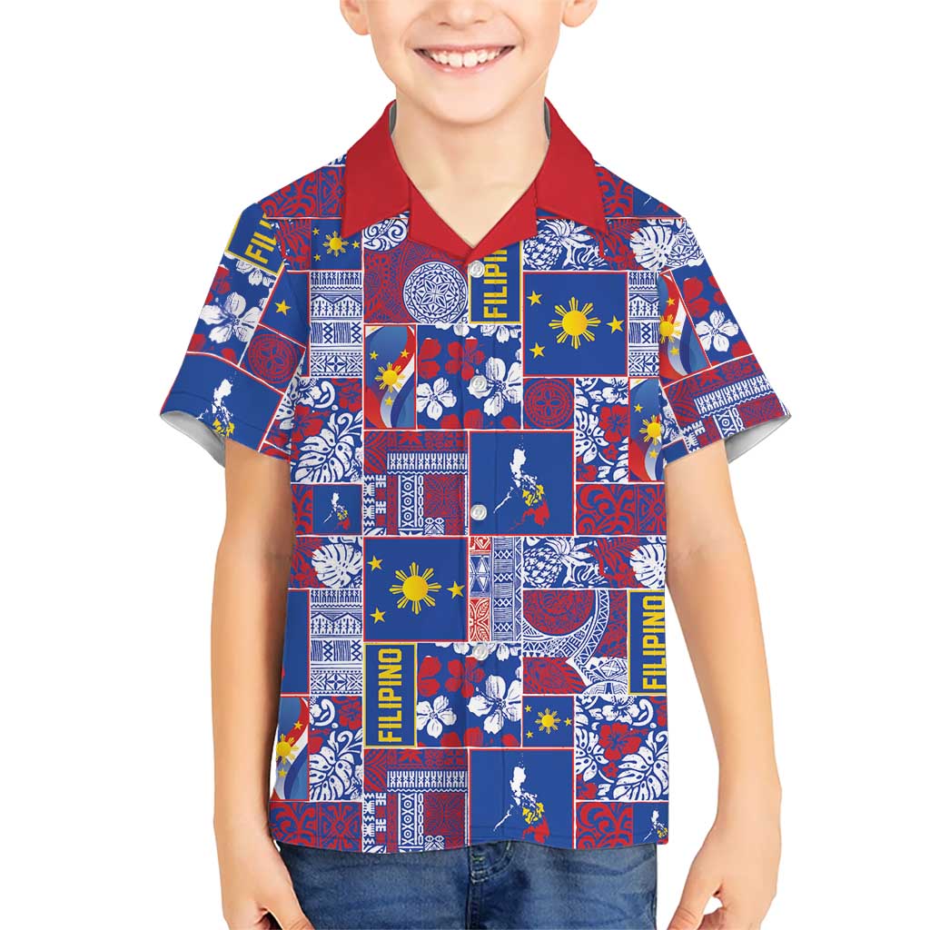 Filipino Maligayang Pasko Family Matching Summer Maxi Dress and Hawaiian Shirt Pacific Patchwork Xmas Vibes - Polynesian Pride