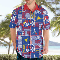 Filipino Maligayang Pasko Hawaiian Shirt Pacific Patchwork Xmas Vibes - Polynesian Pride