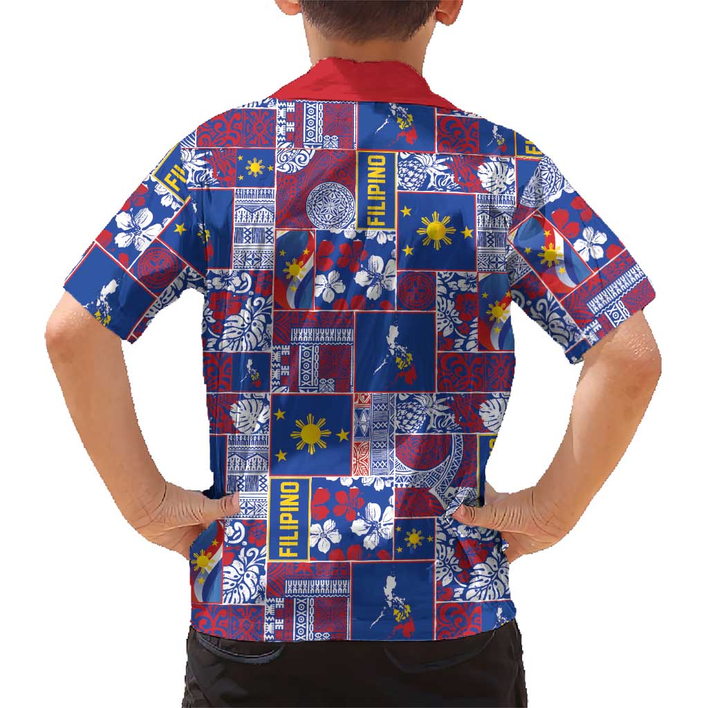 Filipino Maligayang Pasko Hawaiian Shirt Pacific Patchwork Xmas Vibes - Polynesian Pride