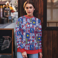 Filipino Maligayang Pasko Ugly Christmas Sweater Pacific Patchwork Xmas Vibes - Polynesian Pride