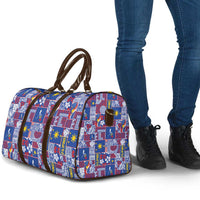 Filipino Maligayang Pasko Travel Bag Pacific Patchwork Xmas Vibes - Polynesian Pride