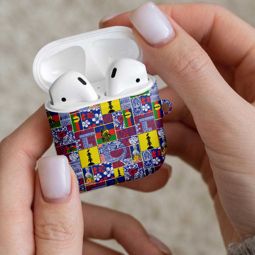 New Caledonia Joyeux Noel AirPods Case Pacific Patchwork Xmas Vibes - Polynesian Pride