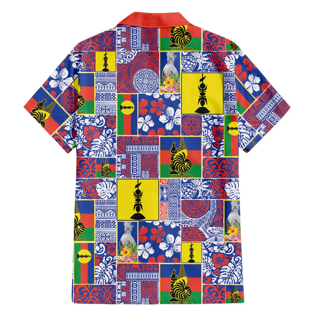 New Caledonia Joyeux Noel Family Matching Off The Shoulder Long Sleeve Dress and Hawaiian Shirt Pacific Patchwork Xmas Vibes LT9 - Polynesian Pride