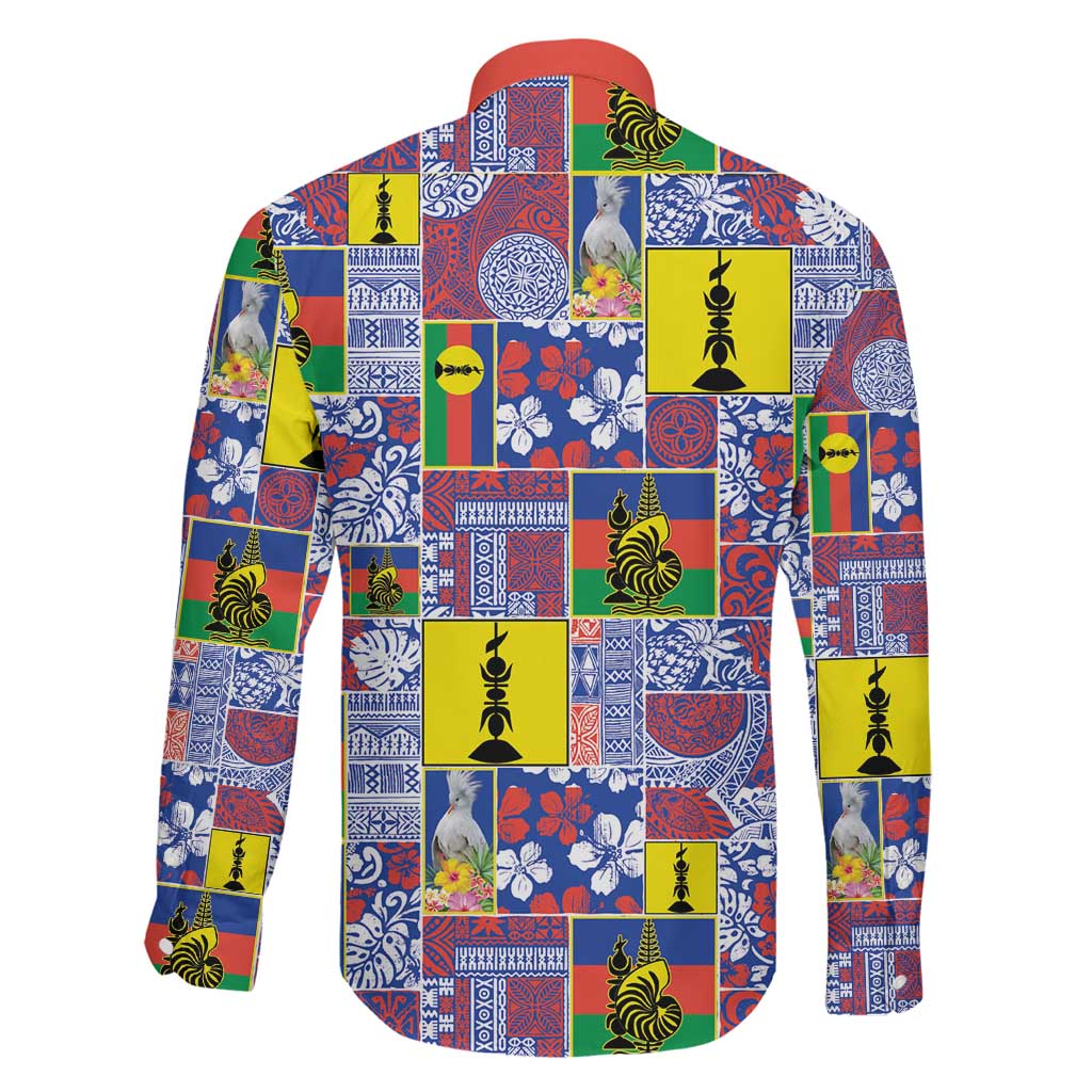New Caledonia Joyeux Noel Family Matching Off Shoulder Short Dress and Hawaiian Shirt Pacific Patchwork Xmas Vibes - Polynesian Pride
