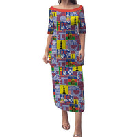 New Caledonia Joyeux Noel Family Matching Puletasi and Hawaiian Shirt Pacific Patchwork Xmas Vibes - Polynesian Pride