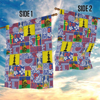 New Caledonia Joyeux Noel Garden Flag Pacific Patchwork Xmas Vibes - Polynesian Pride