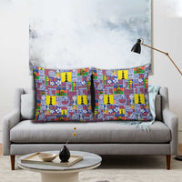 New Caledonia Joyeux Noel Pillow Cover Pacific Patchwork Xmas Vibes - Polynesian Pride
