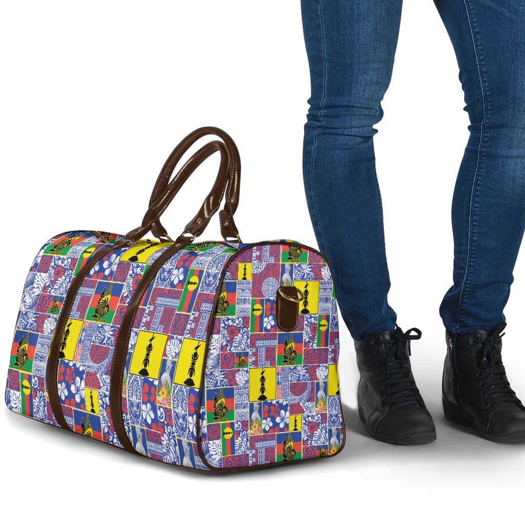 New Caledonia Joyeux Noel Travel Bag Pacific Patchwork Xmas Vibes - Polynesian Pride
