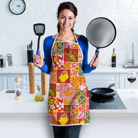 Niue Monuina e Kilisimasi Apron Pacific Patchwork Xmas Vibes - Polynesian Pride