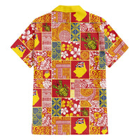 Niue Monuina e Kilisimasi Family Matching Tank Maxi Dress and Hawaiian Shirt Pacific Patchwork Xmas Vibes - Polynesian Pride